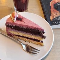 Blueberry cake at Kozy Eats  in Riga