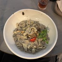 Mushroom pasta with truffles  at Kozy Eats  in Riga