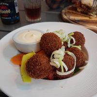 Mushroom croquettes 😍 at Kozy Eats  in Riga