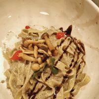 Truffle & mushroom pasta (soo good) at Kozy Eats  in Riga