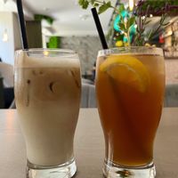 Iced drinks   at Kozy Eats  in Riga