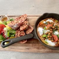 Breakfast in a pan   at Kozy Eats  in Riga