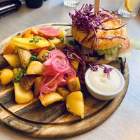 Soyas strenth bourger  at Kozy Eats  in Riga