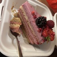 Berry cake 🍰   at Kozy Eats  in Riga