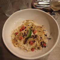 Lemon pasta at Kozy Eats  in Riga