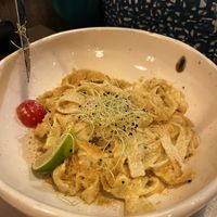 Lemon pasta  at Kozy Eats  in Riga