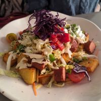 Loaded fries farmer style at Kozy Eats  in Riga