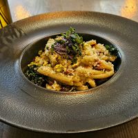 Pistachio pesto pasta at Kozy Eats  in Riga