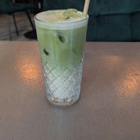 Iced Matcha latte at Kozy Eats  in Riga