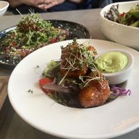 Cauliflower with spicy sesame glaze  at Kozy Eats  in Riga