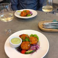 Cauliflower tempura with chili-sesame glazing at Kozy Eats  in Riga