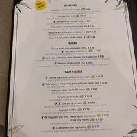 Menu at Kozy Eats  in Riga
