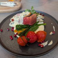 False Salmon (Tofu) at Kozy Eats  in Riga