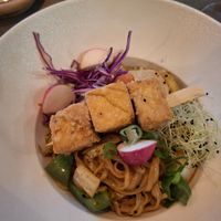 September 2025 - Wok with vegetables and crispy tofu at Kozy Eats  in Riga