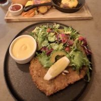 Seitan schnitzel at Kozy Eats  in Riga