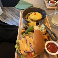 Beyond meat burger   at Kozy Eats  in Riga