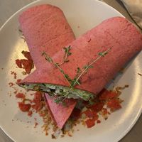 tortilla wrap with carrot lox  at Kozy Eats  in Riga
