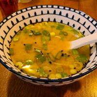 Misosuppe (wahlweise mit oder ohne Tofu) at Sushi King in Greifswald