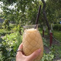 Mango coconut smoothie at Mikė ir Vanilė in Juodkrante