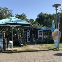 Cute little bar with garden and view on the lagoon  at Mikė ir Vanilė in Juodkrante