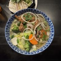 vegetable pho (comes with soy protein)   at Pho Tibet in New Paltz