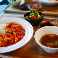 Tomato curry rice at Bab Full Ggot 밥풀꽃 in Seoul