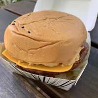 Vegan burger  at Flash Eats in Canberra