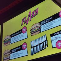 Menu at Flash Eats in Canberra