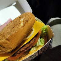 Earth Stack Burger with Beyond Meat at Flash Eats in Canberra