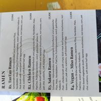 Vegan miso ramen on the menu at Hanoi Deli in Dresden