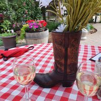 White wine tasting  at Caroline's Restaurant at Wine Country Inn in Palisade