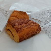Pain au chocolate and a croissant at Le Quai Steffen in Luxembourg City