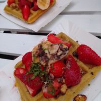 Waffles at Świadomość in Sopot