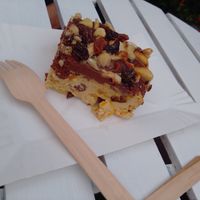 Vegan cheese cake at Świadomość in Sopot