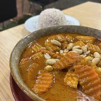 Delicious vegan massaman curry!  at Healthy Thai in East Victoria Park