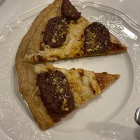 Pepperoni pizza with gluten-free crust  at The King's Feet in Berkeley