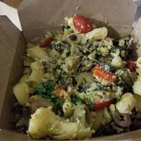 Pesto Pasta at The King's Feet in Berkeley