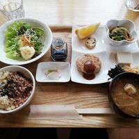 Lunch set of the day at Sweet Market in Akita