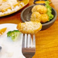 Handmade prawn cake -vegan at SoFood 尚素 in Northeast Singapore