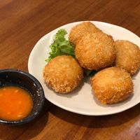 Crab cakes  at SoFood 尚素 in Northeast Singapore
