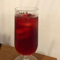 Roselle tea - was expecting it to be more sourish than sweet. Tasted more like Ribena than roselle.  at SoFood 尚素 in Northeast Singapore