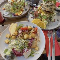 Veganocado, No Eggs Benedikt, Tower of London Bagel  at A Slice of Britain in Potsdam