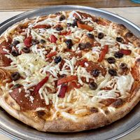 Calabrese pizza  at Fratelli in Frankston