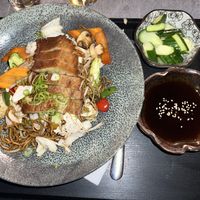 pato vegano con noodles  at Miyako Ramen in Linz