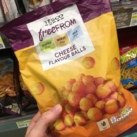 Vegan cheese balls at Alphamega Aphrodite in Paphos