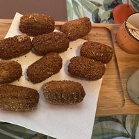 Bospaddestoel kroketjes  at Taverne Charmant in Gronsveld