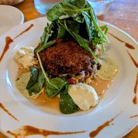Vegan crab cake at Chef Rick's in Orcutt