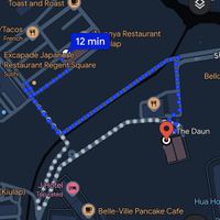 how to walk from The Daun to the Rumah Gelato Kiulap1 ice cream shop at Rumah Gelato Kiulap1 in Bandar Seri Begawan