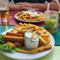 Fish & Chips at Hang Loose Bar in Rosenheim