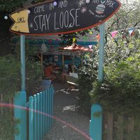 Eingang zum Biergarten at Hang Loose Bar in Rosenheim